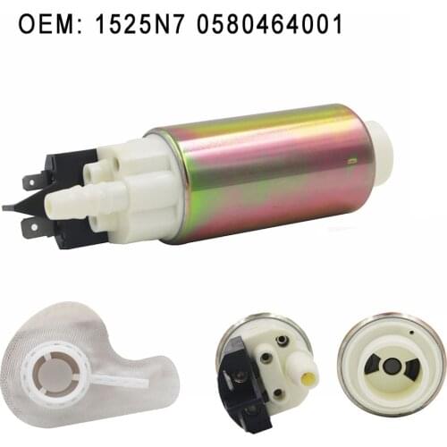 0580464001 1525N7 Fuel Pump For RENAULT Clio 98-05 Twingo 96-15 halia 00-15 TPEUGEOT 206 307 406 607 CITROEN C4 C5