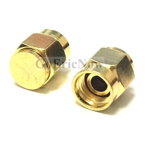 10 pcs /lot RF Connector Gold Plated SMA Dust cap without chain SMA metal protective cap Connector Plug