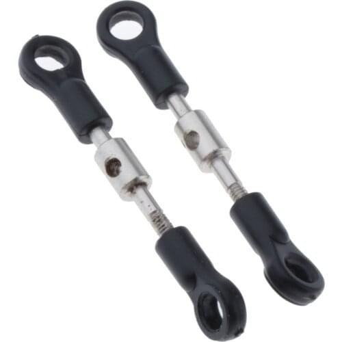2pcs Metal Steering Linkage Pull Rods For Wltoys 144001 1/14 RC Buggy Parts