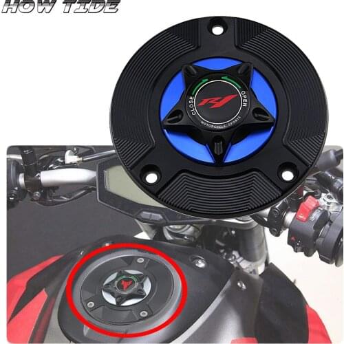 Motorcycle Accessories Gas Fuel Tank Cap Cover CNC Aluminum for YAMAHA YZFR1 YZF-R1 YZF R1 1998-2019