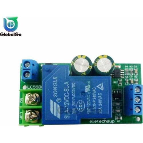 30A High Power 12V Water Level Automatic Controller Liquid Sensor Switch Solenoid valve Motor Pump automatic control Relay Board