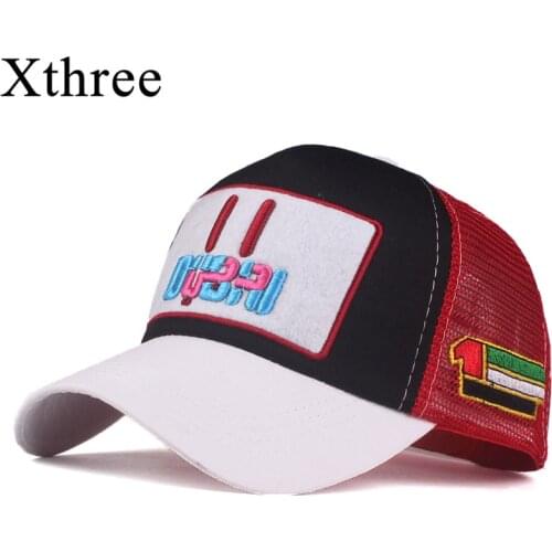 Xthree New Summer Women Mesh DUBAI Baseball Cap Embroidery Cap Hat For Men Girl Snapback Hat Gorra Hombre hat Casual Cap Dad Hat