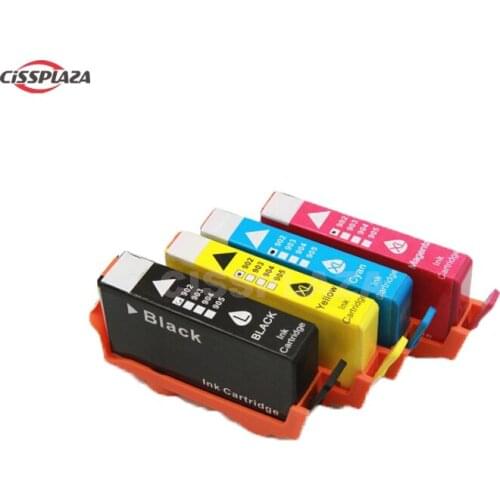 CISSPLAZA 1set full ink cartridges compatible for HP902 for HP 902 OfficeJet Pro 6954 6960 6962 6968 6975 6978 PRINTER