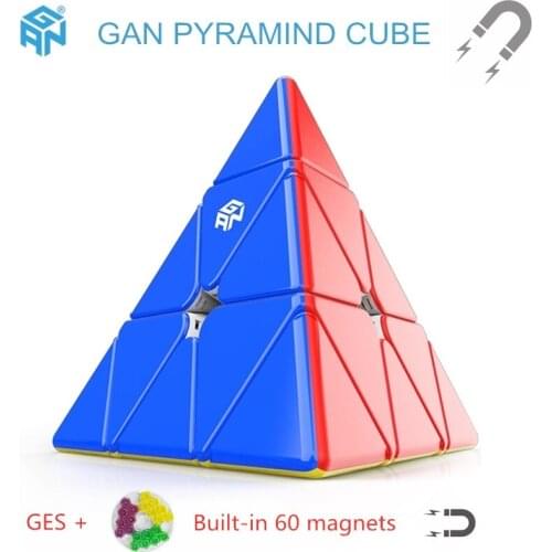 GAN cube 3x3 Magnetic Pyramid Magic cube 3x3x3 Speed cube GAN Cube 3*3*3 Puzzle Cubo Magico Educational Toys Magnet Game cube