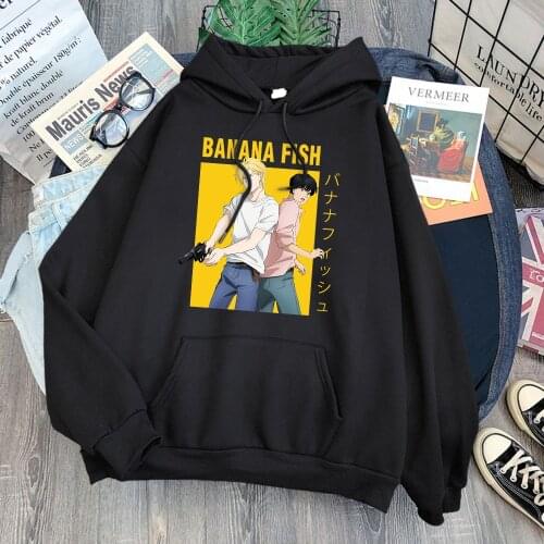 Banana Fish Ash Lynx Anime Cool Prints Women Hoody Harajuku Vintage Hoodies Hip Hop Oversized Hoodie Fashion Female Streetwear