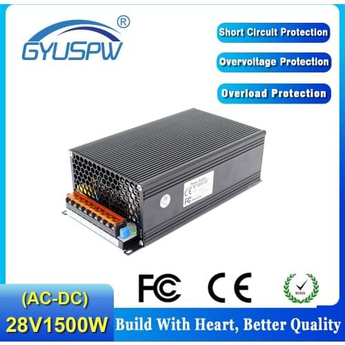 Power Supply DC 28V 53.6A 1500W Switching Power Source Driver Transformer 220V AC DC28V SMPS For LED Light CNC Router CCTV Motor