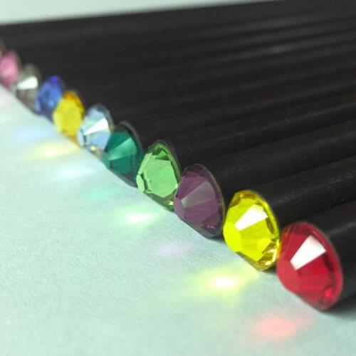 1PC Authentic Dark Wood Diamond Pencil HB Pencil Various Colors Diamond Pencils 12 Colors In A Bag Creative Pencils