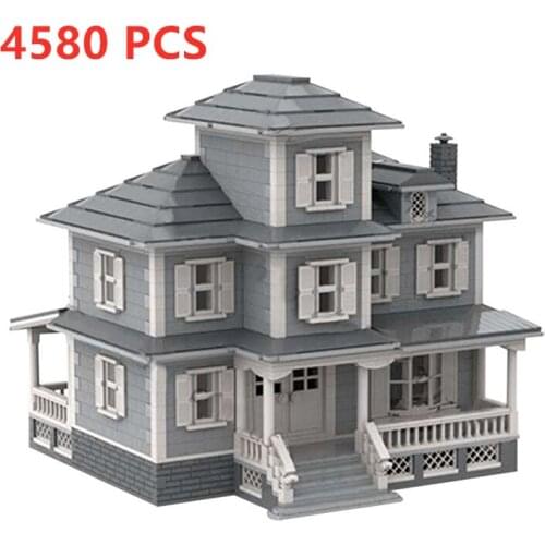 MOC Classic Country House Compatible With 34209 Duplex Blocks Building Models For Childrens DIY Birthday Gift Toys