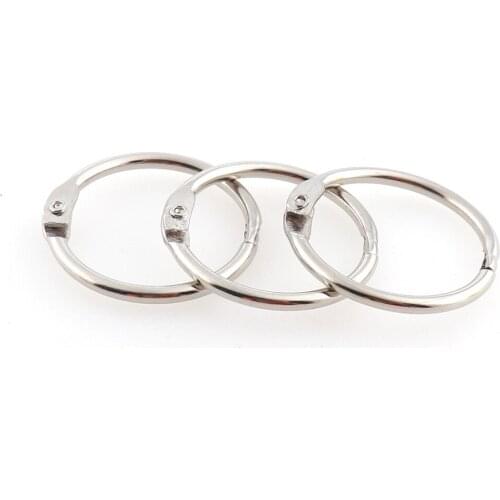 Round Spring Gate O Ring Buckles Openable Keyring Hook Silver Color 26mm Dog Chain Snap Clasp Clip Trigger Luggage Leathercraft