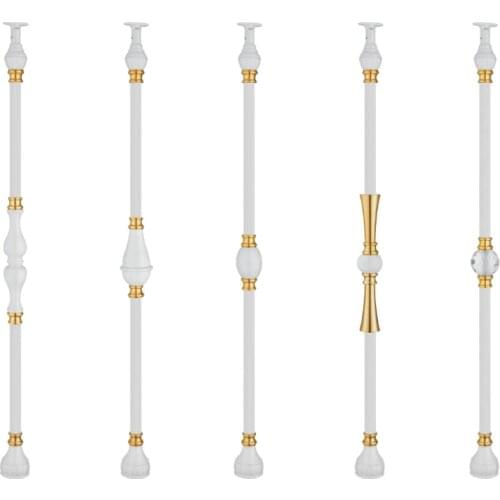 Freeshipping ivory white luxury column private custom 950mm 850mm aluminum magnesium column staircase handrail