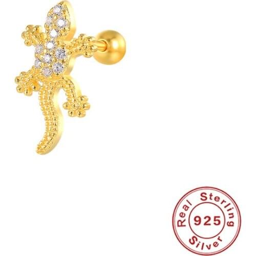 Fashion 925 Sterling Silver Stud Earrings For Women Animal Earring Luxury Fine Jewelry Piercing Oreja Pendientes Bijou Brincos