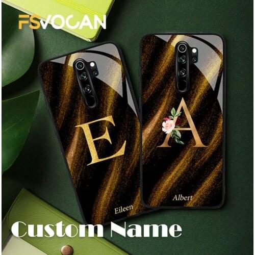 Marble Personalized Custom Name Handwriting Phone Case For Xiaomi Redmi POCO Note 10 9 8 Pro Max 8T 9S 8A 9A 9C X3 NFC M3 F3 10S