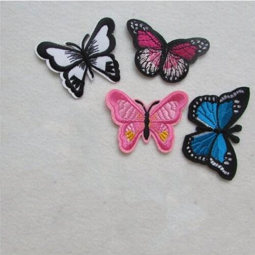 2016 year fashion butterfly patterend new arrive hot melt adhesive applique embroidery patches stripes DIY accessory C2170-C5142