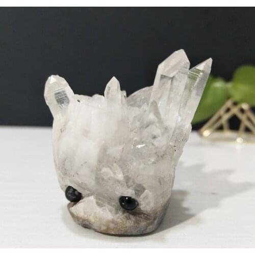 Natural chrysanthemum stone carve crystal hedgehog stone Mineral specimen handwork creative DIY Gem gift