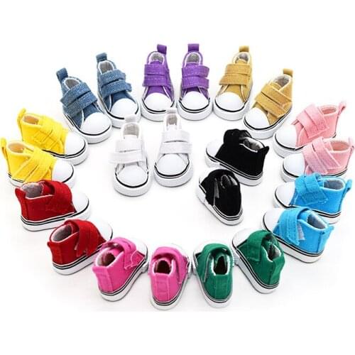 5cm Blyth doll shoes canvas shoes with Velcro 1/6 bjd dolls and 30cm JOINT body 15/20 EXO doll shoes doll clothes accessories