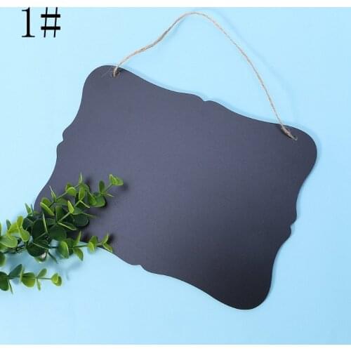Rectangle Hanging Wood Blackboard Double Sided Erasable Chalkboard Message Board