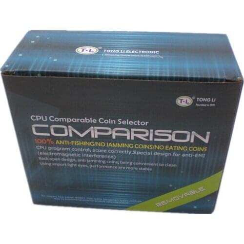 1Pcs Alloy plate Front Entry Single Coin comparision Coin Selector coin Acceptor TL130B