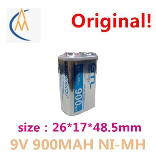 Brand new authentic 9 v 900 mah NI MH rechargeable batteries - 6 making multimeter toy instrument and KTV durable
