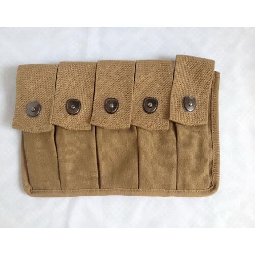 WWII US AMRY THOMPSON MAGAZINE AMMO POUCH 5 CELL 20 ROUNDS