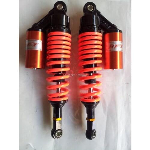 Universal 7mm spring 320mm 1 pair Nitrogen shock absorber for honda yamaha suzuki kawasaki color orange+black