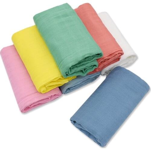 115*115 cm New Baby Blanket Soft Cotton + Bamboo Candy Colors Baby Wrap Muslin Swaddle Newborn Blankets Infant Wrap Big Diaper