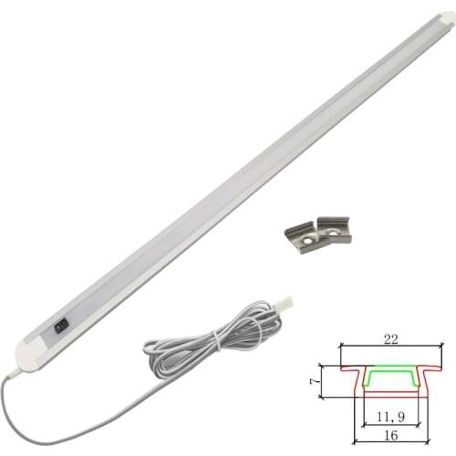 5pcs/lot 50Cm DC12V Dimmable PIR Motion Sensor lamp kitchen led under Cabinet light Night Light Tube lights for closet wardrobe
