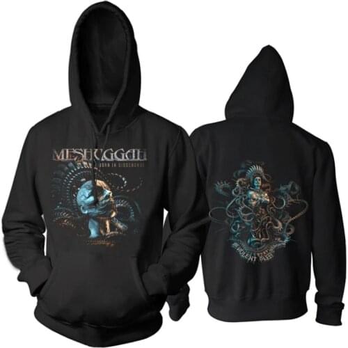 8 Designs Meshuggah Rock 3D Skull Pollover Hoodies Shell Jacket Hardrock Death Punk Metal Black Sweatshirt Sudadera