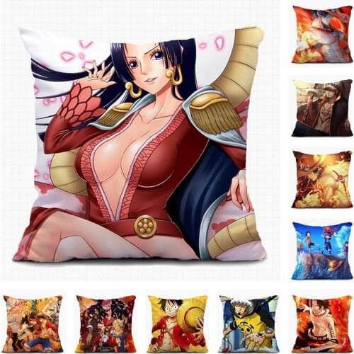Anime ONE PIECE Christmas Gift Boa Hancock Sofa Pillow Case Custom Decorative Cushion Covers Home Textile Pillowcase A19