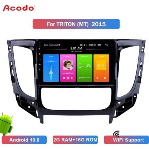 ACODO 2G RAM 16G ROM Android 10.0 Car Radio Multimedia Player For Mitsubishi TRITON 2015 Navigation GPS 2 Din