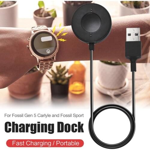 Fast Charging Charger Home And Travel Charging Dock Charging Stand Replacement For Fossil Gen 5 for Carlyle And for Fossil Sport