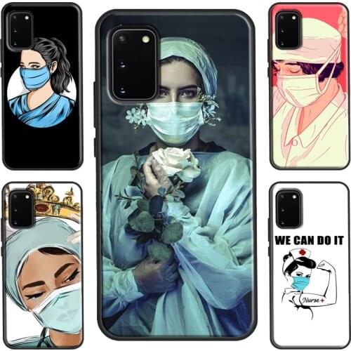 Cartoon Medicine Doctor Nurse Case For Samsung Galaxy S10 Plus S20 FE S8 S9 S10e Note 9 10 Plus Note 20 Ultra Cover
