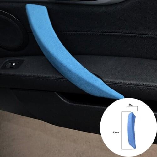 For BMW Z4 E89 2006-2019 Alcantara Suede Wrap Left-hand Drive Car Door Handle Panel Trim Stickers Cover Mouldings Accessories