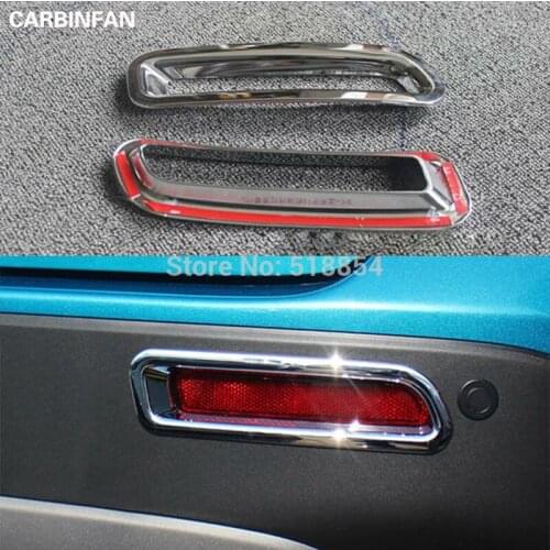 For Suzuki Vitara 2015 ABS Fog Lamp Cover Abs Chrome Rear Foglight Cover Car Accessories Styling 2Pcs/set