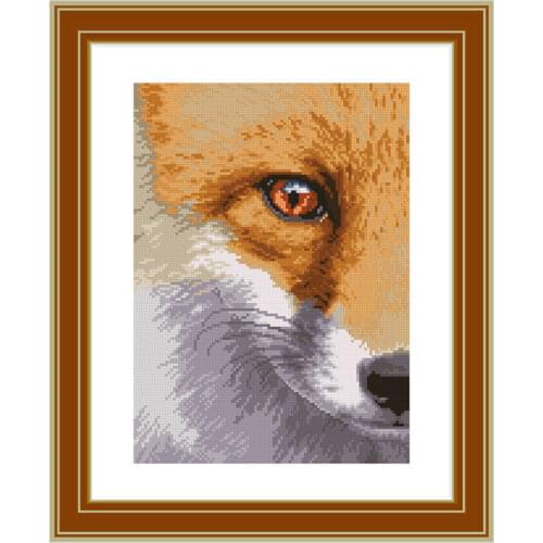 Fishxx Cross Stitch Precision Printing D867 Little Fox Full-frame Embroidery Animal Kit