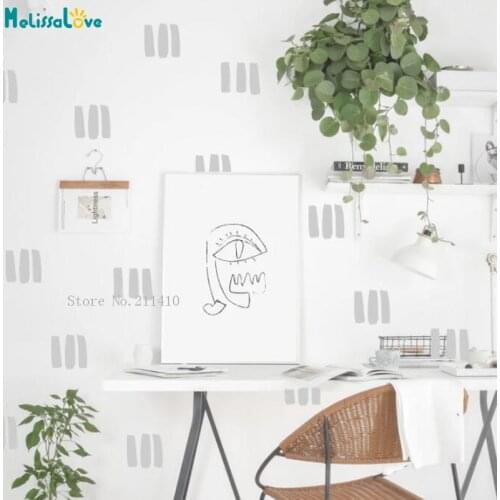 Geometric Mixed Shape Wall Stickers Home Kids Room Decor Removable Decals DIY Pattern Boys Gift Vinyl YT6270