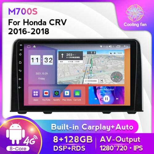 Android 11 Octa-Core head unit 4G LTE Car Radio Multimedia Video Player Navigation GPS For Honda CRV CR - V 5 RT RW 2016-2018