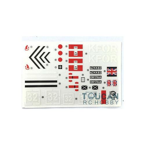 Heng Long 1/16 Scale British Challenger II RC Tank 3908 Decal Decoration Sticker TH00497-SMT4