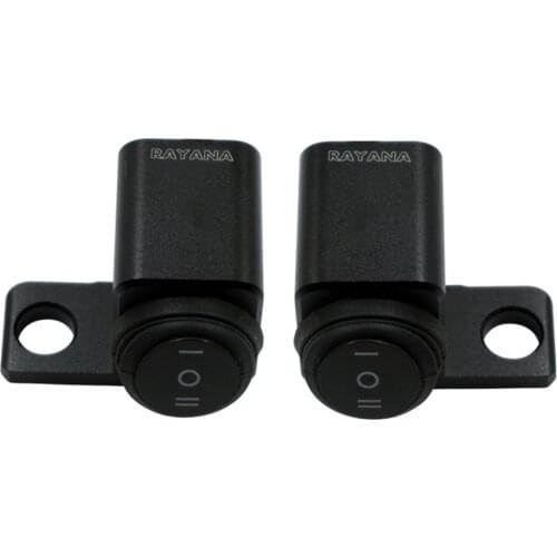 IP68 Modified Motorcycle Aluminum Alloy Rearview Mirror Seat Headlight Spotlight Double Flashing Steering Multi-Function Switch