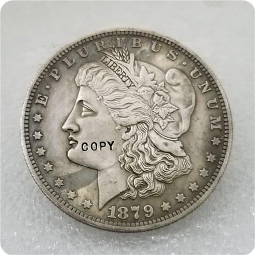 COPY REPLICA 1879 $1 Morgan Dollar, Judd-1613, Pollock-1809 COPY FREE SHIPPING