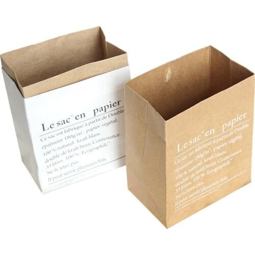 Mini Flowers Storage Bag Double Thickening Nordic Style Vase Table Decor Kraft Paper Bag For Wedding Party Decoration Gift Wrap