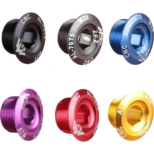 MTB Road Bicycle Crank Screw Cap M15 M18 M20 Aluminum Alloy CNC Screw Bike Crankset Cover Cap Bolt Fit Mountain Bike Accessories