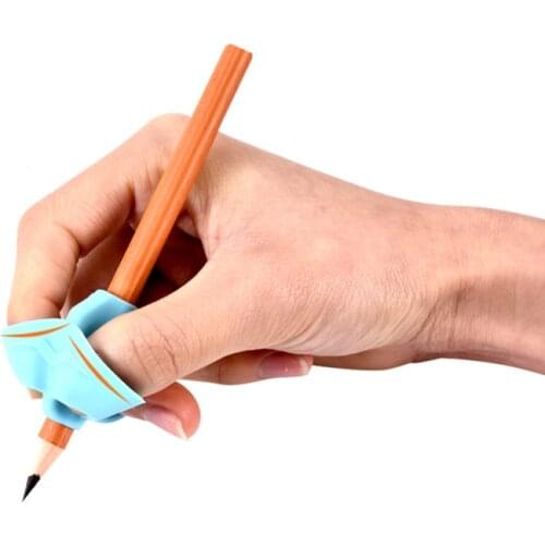 3 Finger Sets Writing Kindergarten Children Beginners Correct Grip Pen Silicone Pen Writing Help Fixture Correct Finger Position