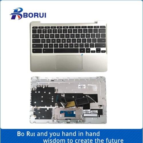 NEW Laptop Palmrest Cover/ TouchPad /Keyboard for HP Chromebook 11 G5 11-V 11-V011dx series 900818-0010