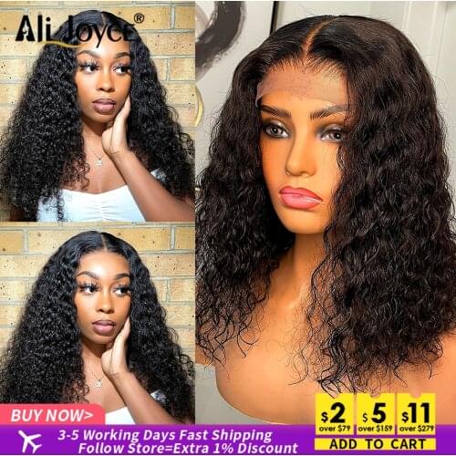 Deep Wave Wig 13×1 T Part Lace Wigs Deep Curly Brazilian Human Hair Wigs Remy Hair Pre Plucked Deep Wave Wigs For Black Women
