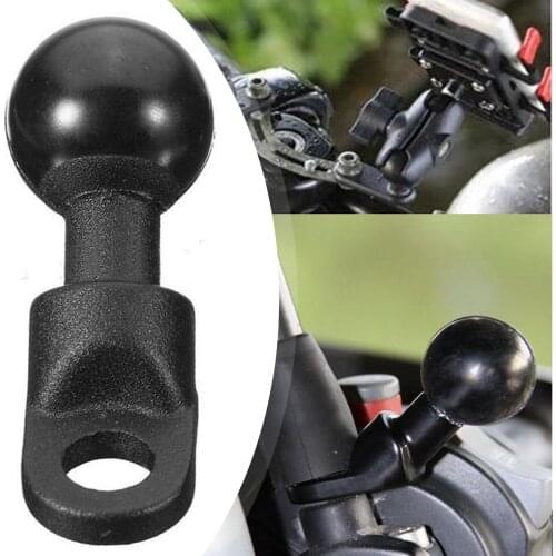 Motorcycle Angled Base W/10mm Hole 1inch Ball Head Adapter Work For RAM Mounts For Gopro Camera Smart Phone Garmin GPS Mounts
