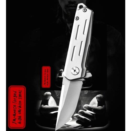 High quality D2 steel tactical folding knife, mini pocket knife, sharp open folding camping knife, household DEY tool knife