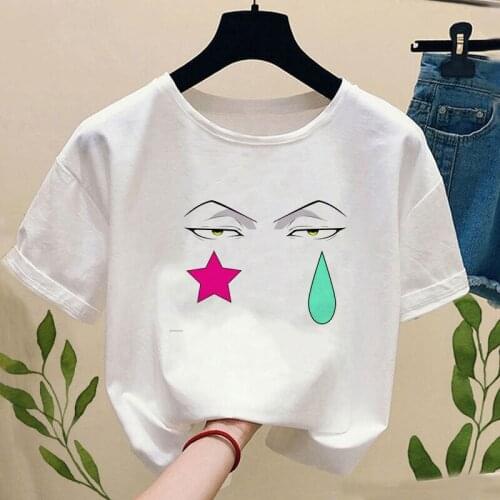 Hunter X Hunter Hisoka Morow HxH Women T Shirt Cartoon Tshirt Harajuku 90s Female Short Sleeve T-shirt Summer Clothe