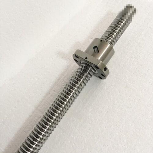 1pc 25mm Ball Screw Rolled C7 ballscrew 2505 SFU2505 1000mm without end machining +1pc SFU2505 METAL DEFLECTOR Ballscrew nut