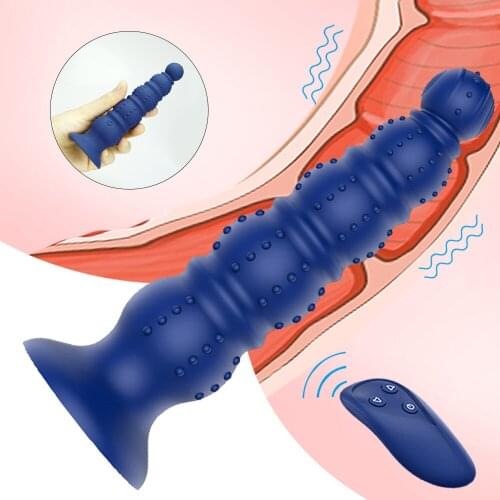 Wireless Remote Control Anal Plug Beads Vibrator Butt Plugs Prostate Massage Vibration Adult Sex Toys For Man Woman Adults Gay