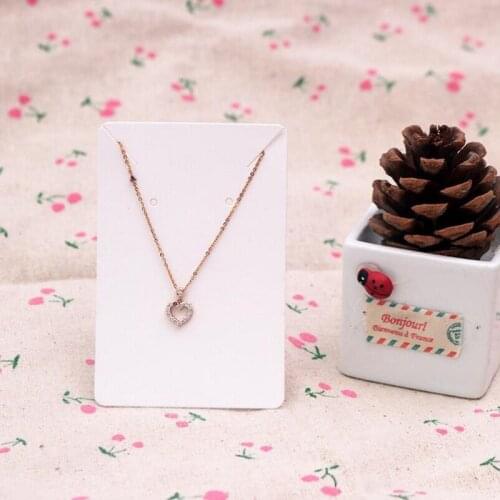 Festival supplies 6x9cm Kraft Jewelry Cards Paper Earrings Card Necklace Display Packaging Card Tags DIY gifts for party etc wh